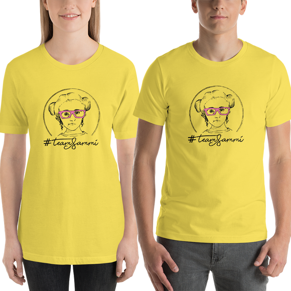 Shirt #teamsammi, #sammihaney Raising Dion Esperanza Netflix Sammi Haney fan wheelchair pink glasses disability osteogenesis imperfecta OI