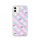 Disability Themed Small Patchwork  iPhone Case) Pastel Colors