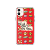 Not All Heroes Use Stairs (iPhone Case) Comic Book Speech Bubbles Pattern