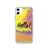 Hello! (Friendly) Colorful iPhone Case