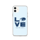 Love Sees No Limits (Halftone Stacked Design, iPhone Case)
