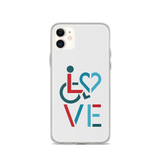 LOVE (for the Special Needs Community) iPhone Case Stacked Design 3 of 3