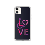 LOVE (for the Special Needs Community) iPhone Case Stacked Design 2 of 3