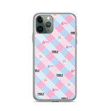 Disability Themed Small Patchwork  iPhone Case) Pastel Colors