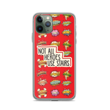 Not All Heroes Use Stairs (iPhone Case) Comic Book Speech Bubbles Pattern