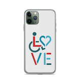 LOVE (for the Special Needs Community) iPhone Case Stacked Design 3 of 3