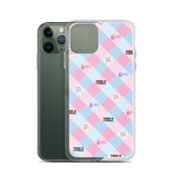 Disability Themed Small Patchwork  iPhone Case) Pastel Colors
