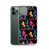 Normal is a Myth (Bigfoot, Mermaid, Unicorn & Loch Ness Monster Pattern) iPhone Case