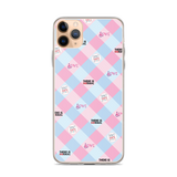 Disability Themed Small Patchwork  iPhone Case) Pastel Colors