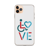 LOVE (for the Special Needs Community) iPhone Case Stacked Design 3 of 3