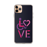 LOVE (for the Special Needs Community) iPhone Case Stacked Design 2 of 3