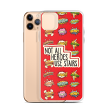 Not All Heroes Use Stairs (iPhone Case) Comic Book Speech Bubbles Pattern