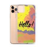 Hello! (Friendly) Colorful iPhone Case