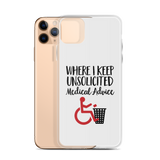 Unsolicited Medical Advice iPhone Case