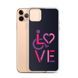 LOVE (for the Special Needs Community) iPhone Case Stacked Design 2 of 3