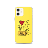 Love Hates Labels (Yellow iPhone Case)