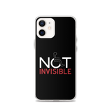 Not Invisible (Black iPhone Case)