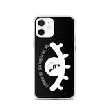 See the Person, Not the Disability (Eyelash Design) Black iPhone Case