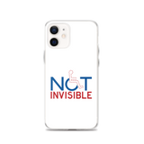 Not Invisible (White iPhone Case)