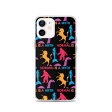 Normal is a Myth (Bigfoot, Mermaid, Unicorn & Loch Ness Monster Pattern) iPhone Case