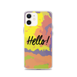 Hello! (Friendly) Colorful iPhone Case