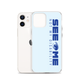 See Me Not My Disability (Halftone) Blue iPhone Case