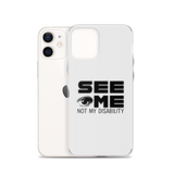 See Me Not My Disability (Halftone) iPhone Case