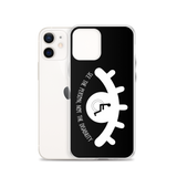 See the Person, Not the Disability (Eyelash Design) Black iPhone Case