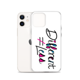 Different Does Not Equal Less (As Seen On Netflix’s Raising Dion) White iPhone Case