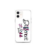 Different Does Not Equal Less (As Seen On Netflix’s Raising Dion) White iPhone Case