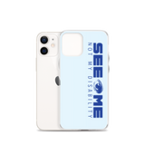 See Me Not My Disability (Halftone) Blue iPhone Case