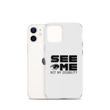See Me Not My Disability (Halftone) iPhone Case
