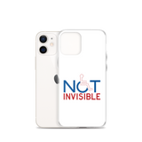 Not Invisible (White iPhone Case)