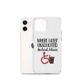 Unsolicited Medical Advice iPhone Case
