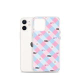 Disability Themed Small Patchwork  iPhone Case) Pastel Colors