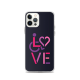 LOVE (for the Special Needs Community) iPhone Case Stacked Design 2 of 3