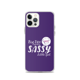 Big Fan of this Sassy Little Girl (Esperanza - Raising Dion) Purple iPhone Case