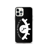 See the Person, Not the Disability (Eyelash Design) Black iPhone Case