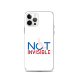 Not Invisible (White iPhone Case)