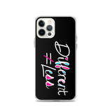 Different Does Not Equal Less (As Seen On Netflix’s Raising Dion) Black iPhone Case