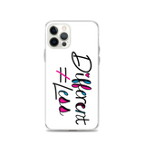 Different Does Not Equal Less (As Seen On Netflix’s Raising Dion) White iPhone Case