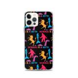 Normal is a Myth (Bigfoot, Mermaid, Unicorn & Loch Ness Monster Pattern) iPhone Case
