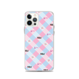 Disability Themed Small Patchwork  iPhone Case) Pastel Colors