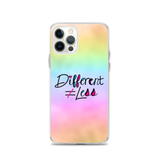 Different Does Not Equal Less (As Seen on Netflix's Raising Dion) Colorful iPhone Case