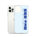 See Me Not My Disability (Halftone) Blue iPhone Case