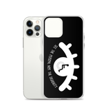 See the Person, Not the Disability (Eyelash Design) Black iPhone Case