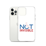 Not Invisible (White iPhone Case)