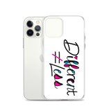 Different Does Not Equal Less (As Seen On Netflix’s Raising Dion) White iPhone Case