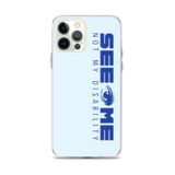 See Me Not My Disability (Halftone) Blue iPhone Case