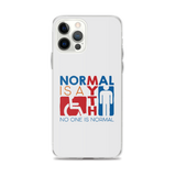 Normal is a Myth (Sign Icons) iPhone Case
